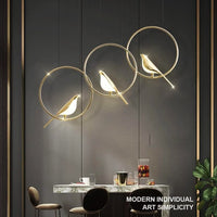 Пендел LED Luxury Golden Swallow