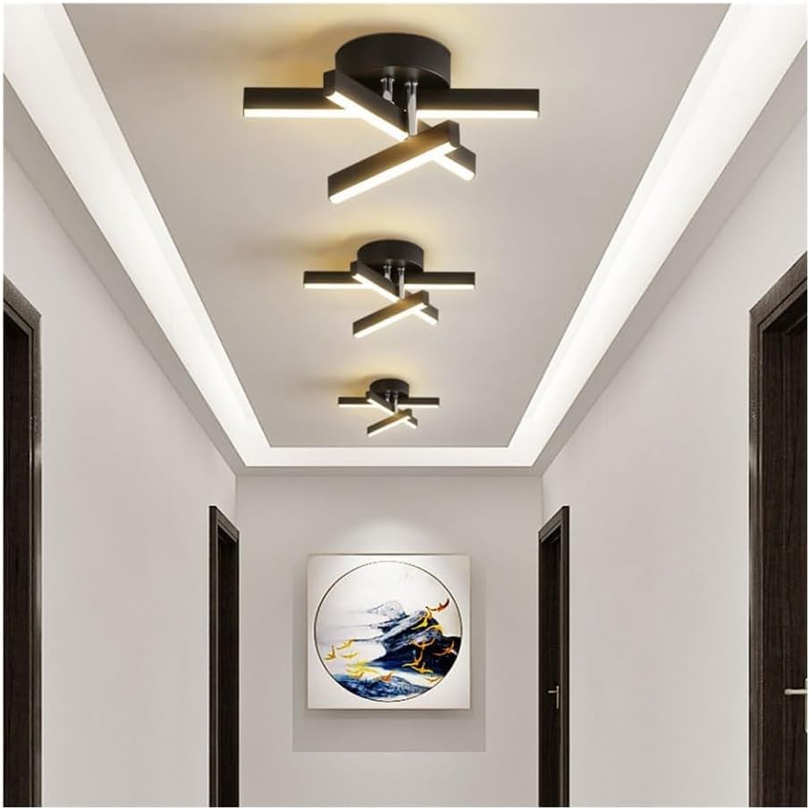LED аплик LINNES STAR BLACK Еквивалент 200W