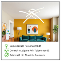 LED осветително тяло 66W Ophelia 4 елемента БЯЛА Еквивалент 400W Дистанционно