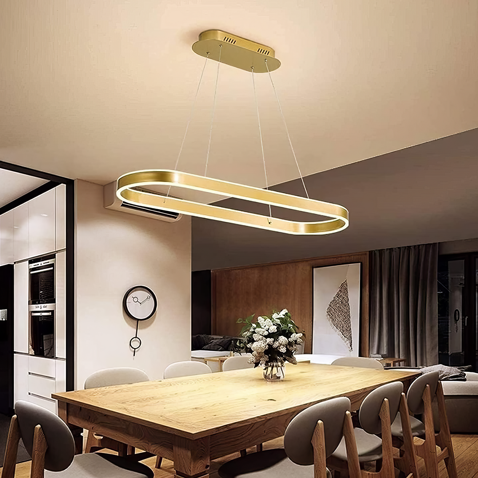 Осветително тяло LED KING Gold 1 Сегмент Овал Еквивалент 400W Дистанционно