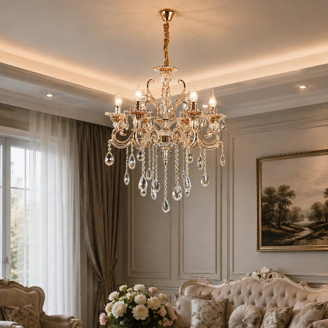 Кристален неокласически полилей Gold Elegance