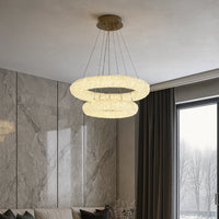 LED Висящо осветително тяло ENZO Golden Sponge Cristal – 2 сегмента, Еквивалент 850W