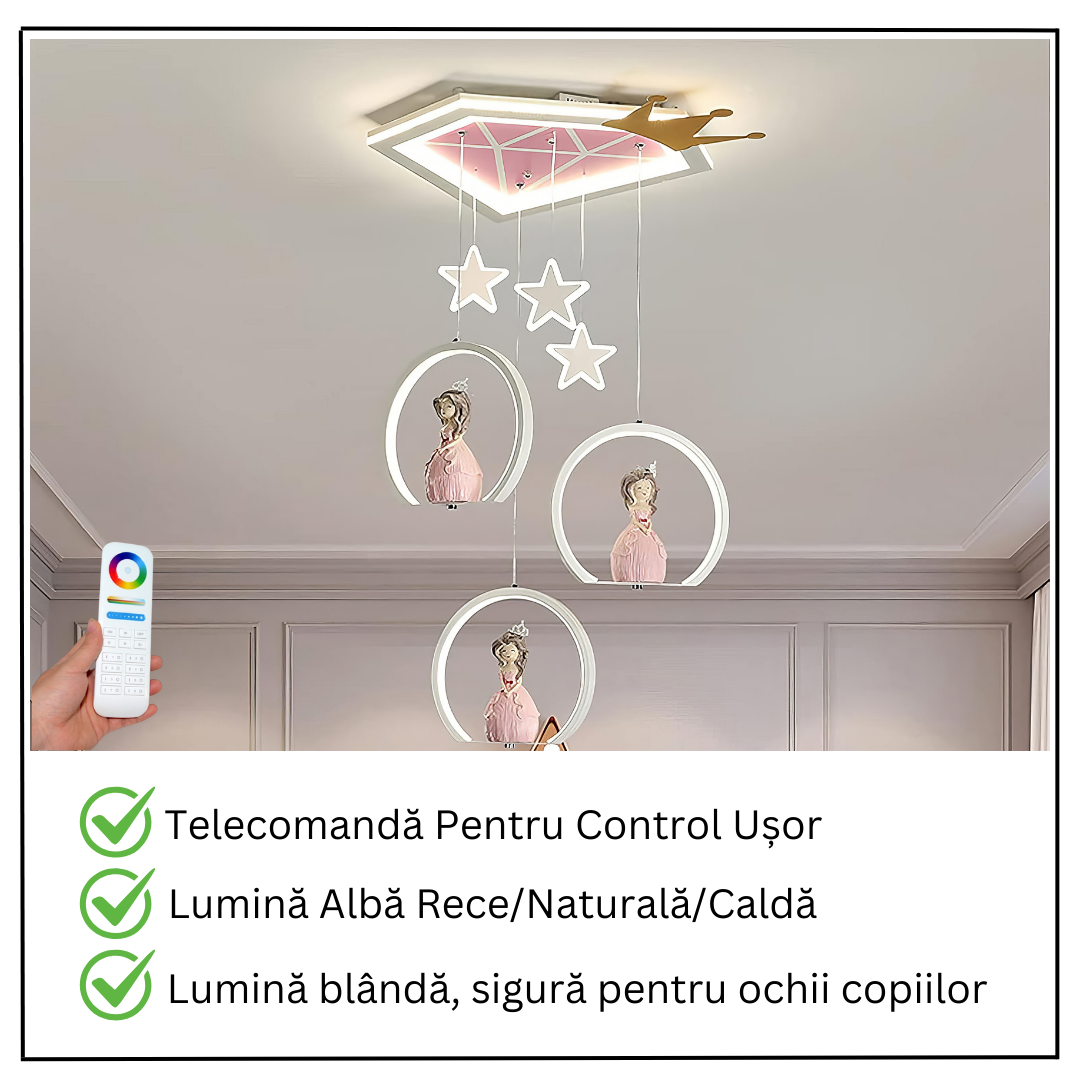 Осветително тяло LED 170W Galaxy Princess с дистанционно, еквивалент 600W