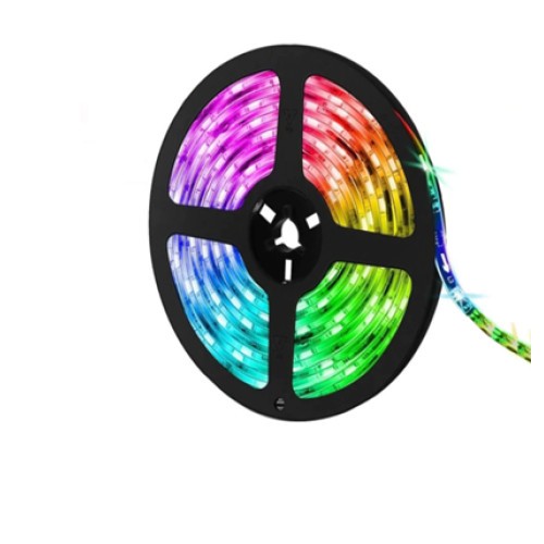 Комплект LED лента RGB 12V IP21 за интериор 5 метра дистанционно 44 бутона