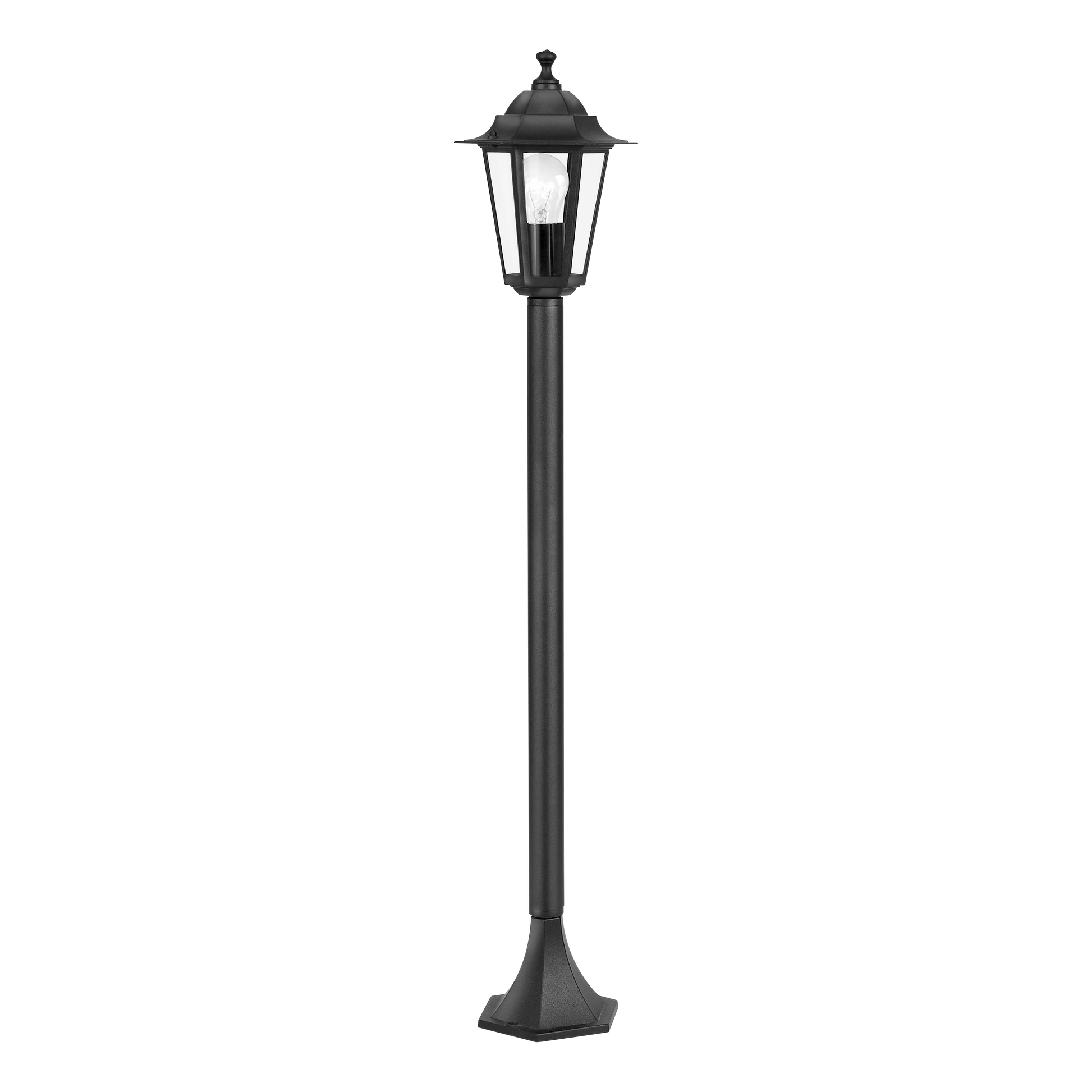 Stalp De Gradina LATERNA 4 Tip Felinar Negru 100CM STALP ORNAMENTAL GARDEN POLE