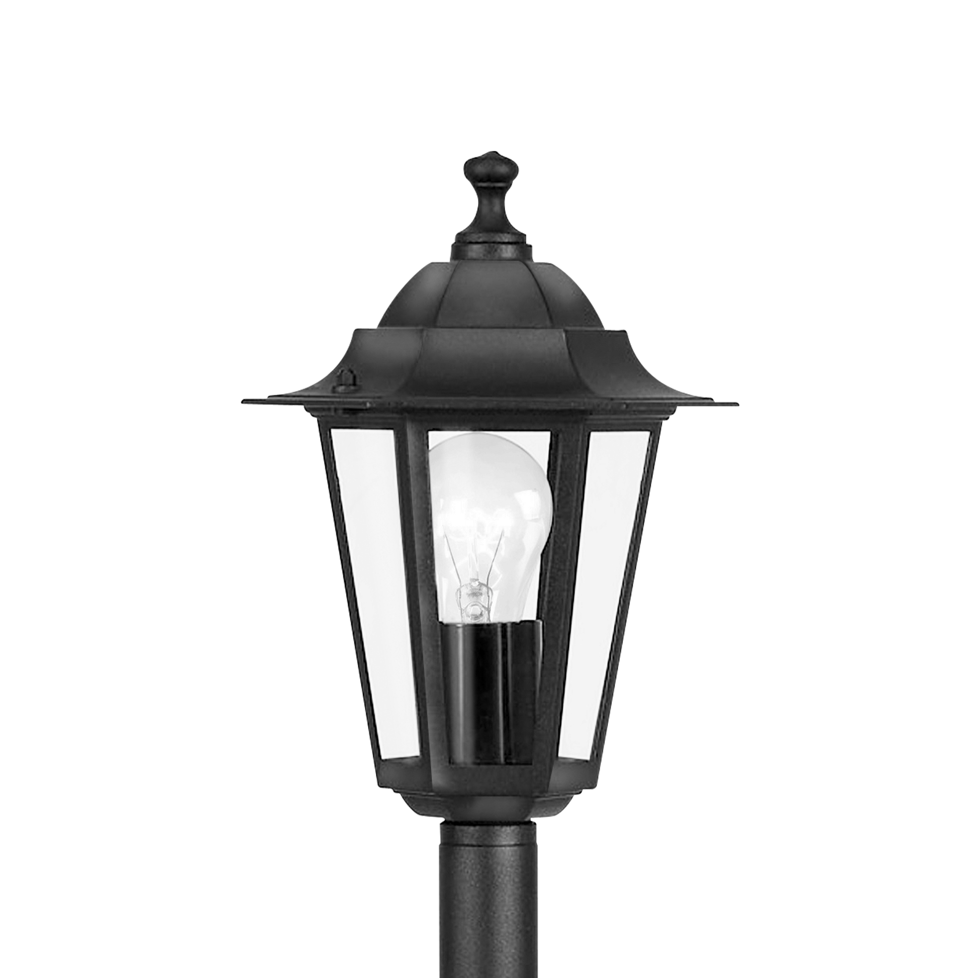 Stalp De Gradina LATERNA 4 Tip Felinar Negru 100CM STALP ORNAMENTAL GARDEN POLE