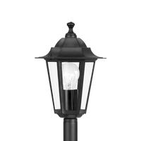 Stalp De Gradina LATERNA 4 Tip Felinar Negru 100CM STALP ORNAMENTAL GARDEN POLE