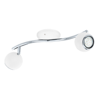 Lustra BIMEDA cu 2 Spoturi White & Silver 36CM 36.5CM Chandeliers