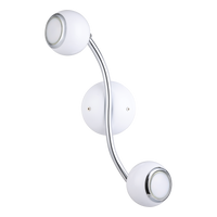 Lustra BIMEDA cu 2 Spoturi White & Silver 36CM 36.5CM Chandeliers