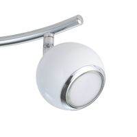 Lustra BIMEDA cu 2 Spoturi White & Silver 36CM 36.5CM Chandeliers