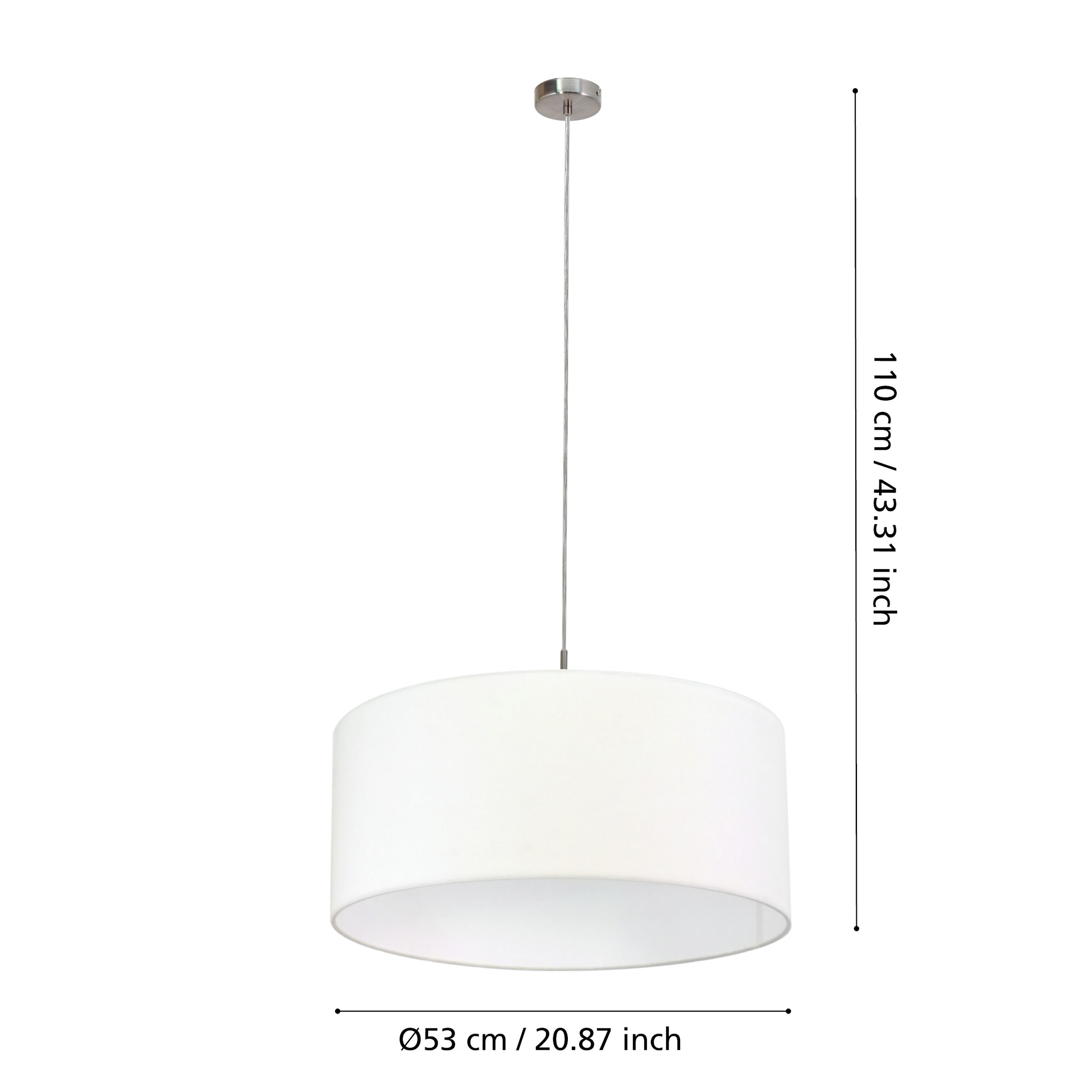 Пендел PASTERI White & Silver 110CM