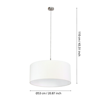 Пендел PASTERI White & Silver 110CM