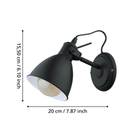 Аплик/Регулируем спот PRIDDY Black EGLO