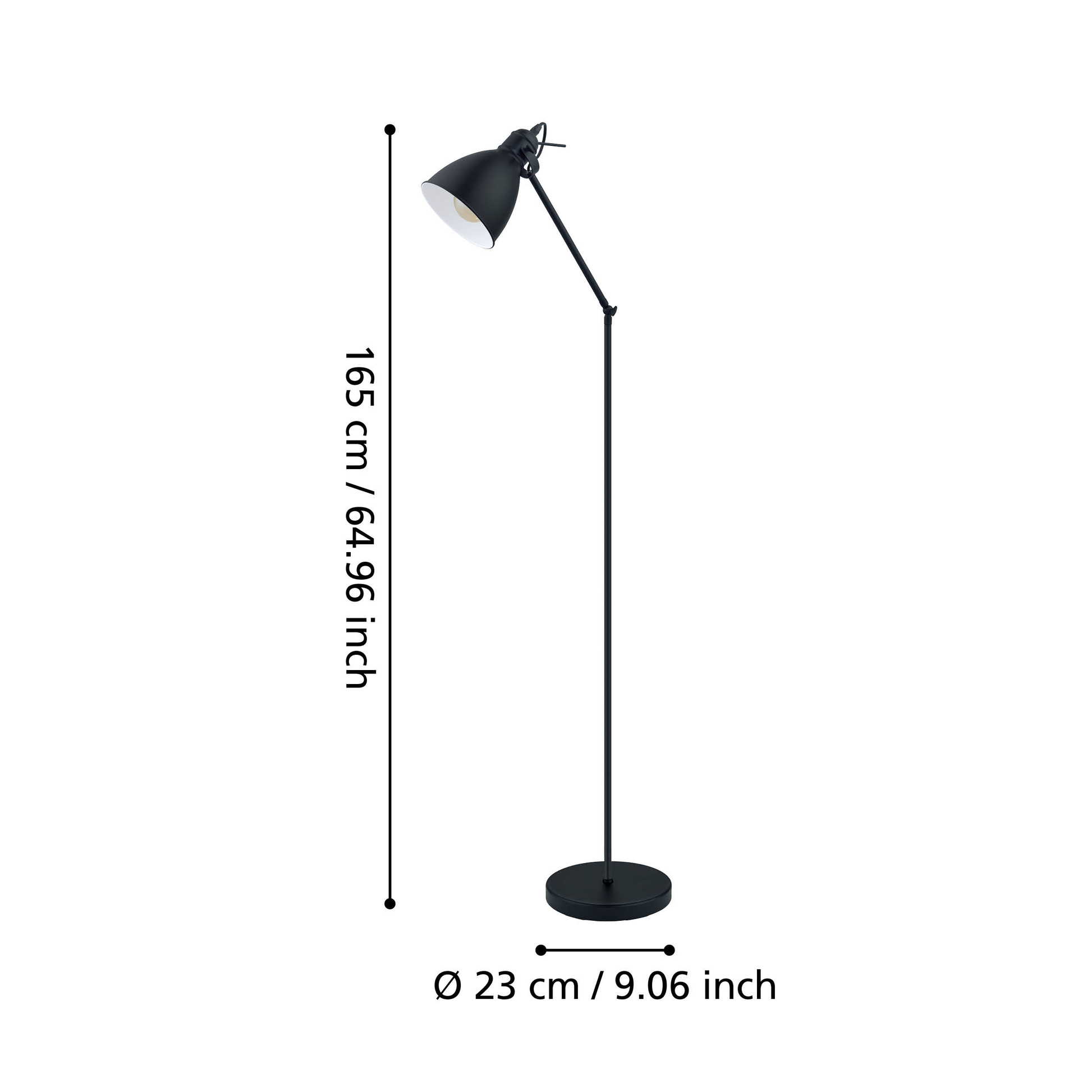 Лампадар PRIDDY Black 137CM Eglo