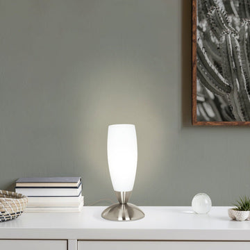 Декоративна лампа SLIM Silver & White 22CM