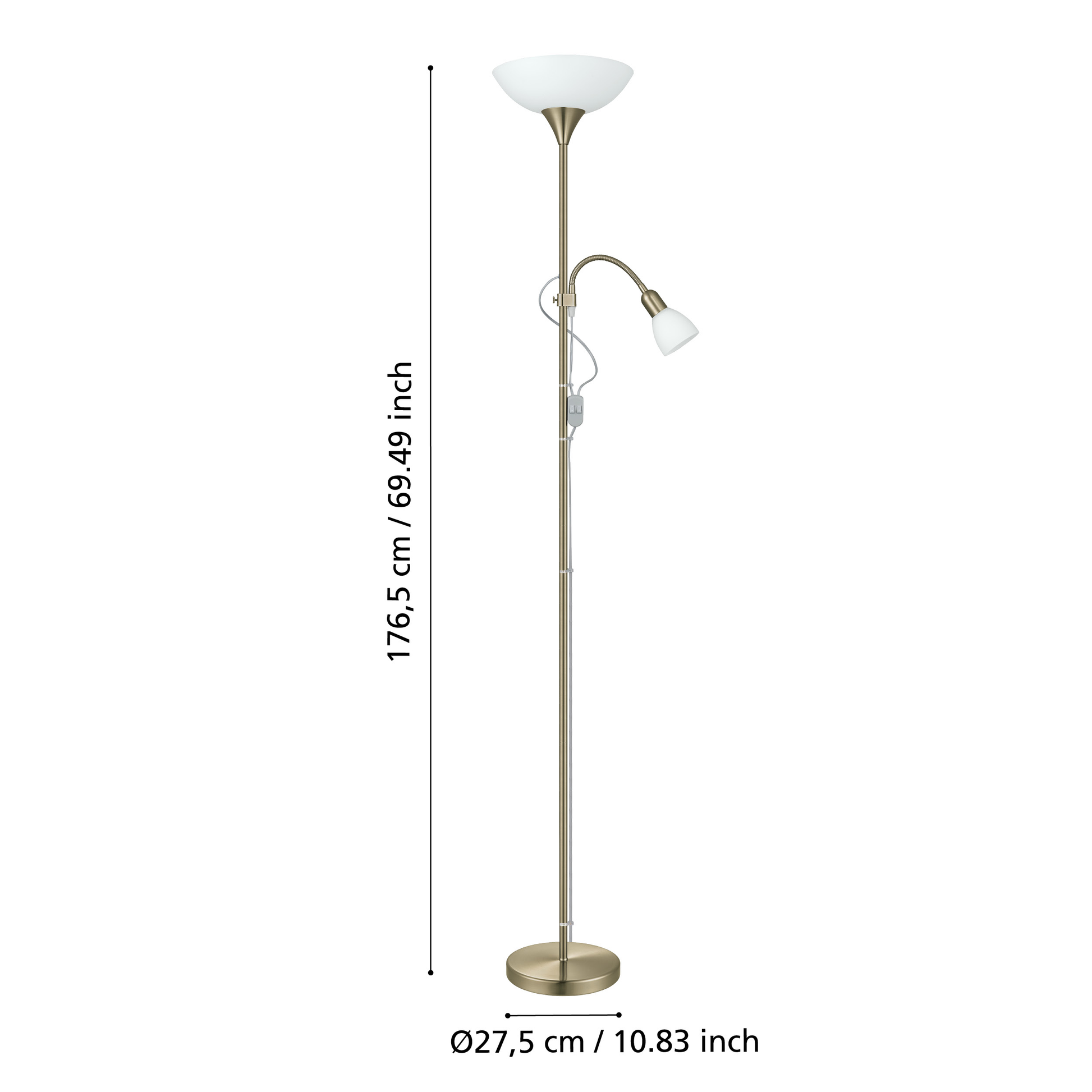 Лампион UP 2 Gold 176.5CM Eglo