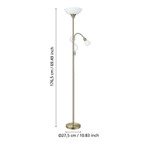 Лампион UP 2 Gold 176.5CM Eglo