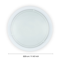 Плафониера PLANET 1 White Кръгла 29CM
