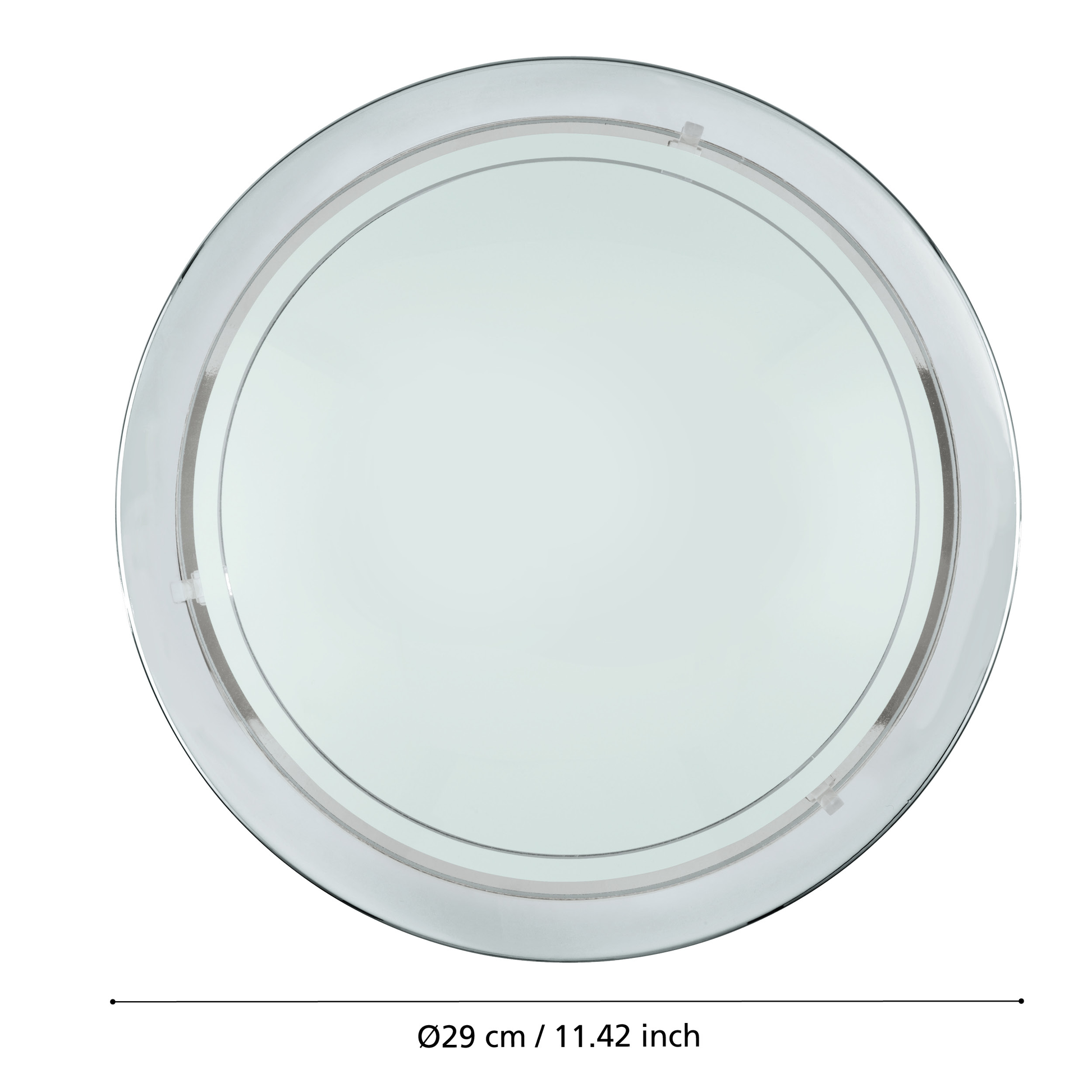 Плафон PLANET 1 Silver & White Кръгъл 29CM