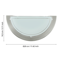 Аплик PLANET 1 Silver & White Eglo