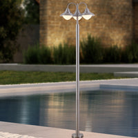Градински стълб SIDNEY Silver 3xE27 Eglo 220CM
