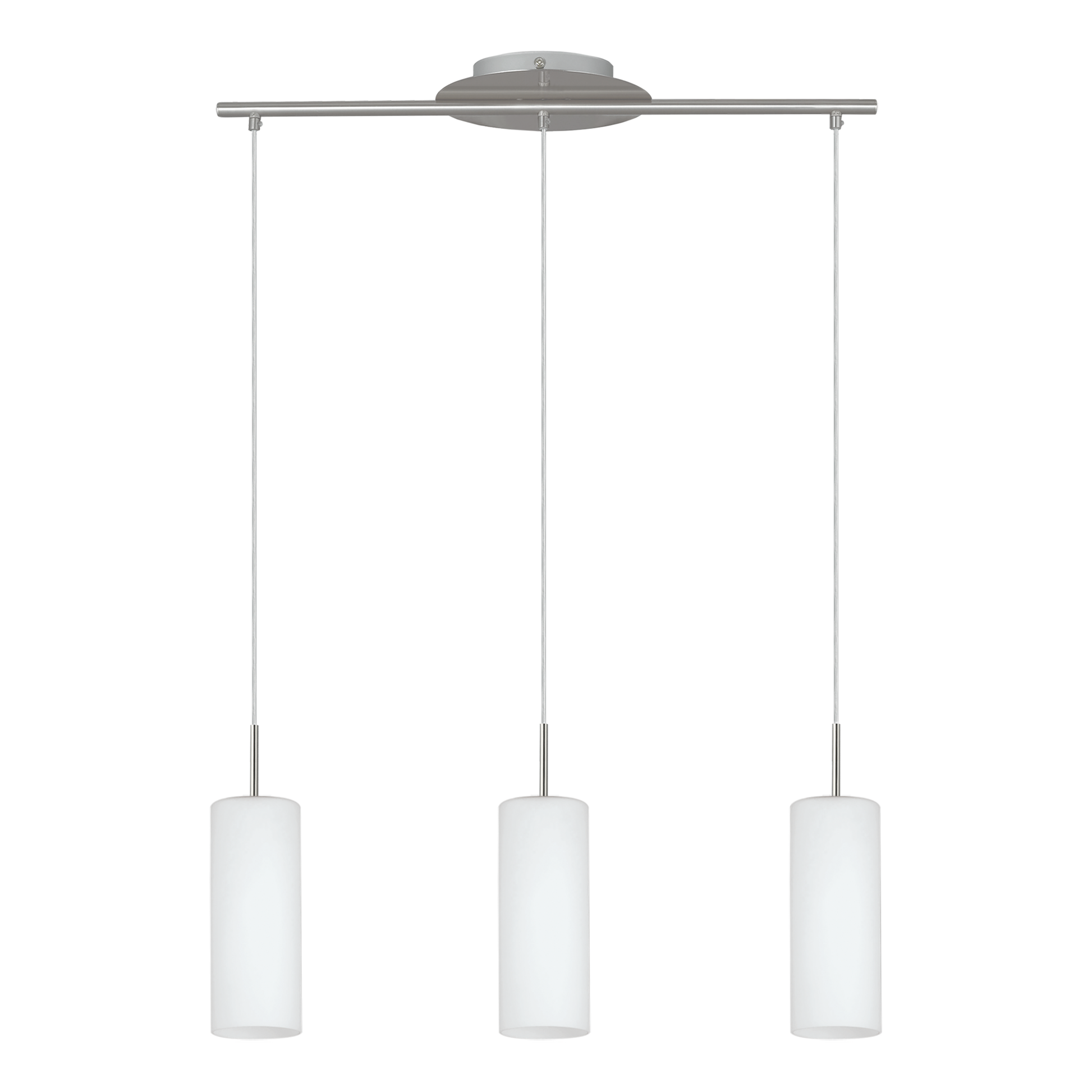 Окачено осветително тяло TROY 3 Silver 110CM