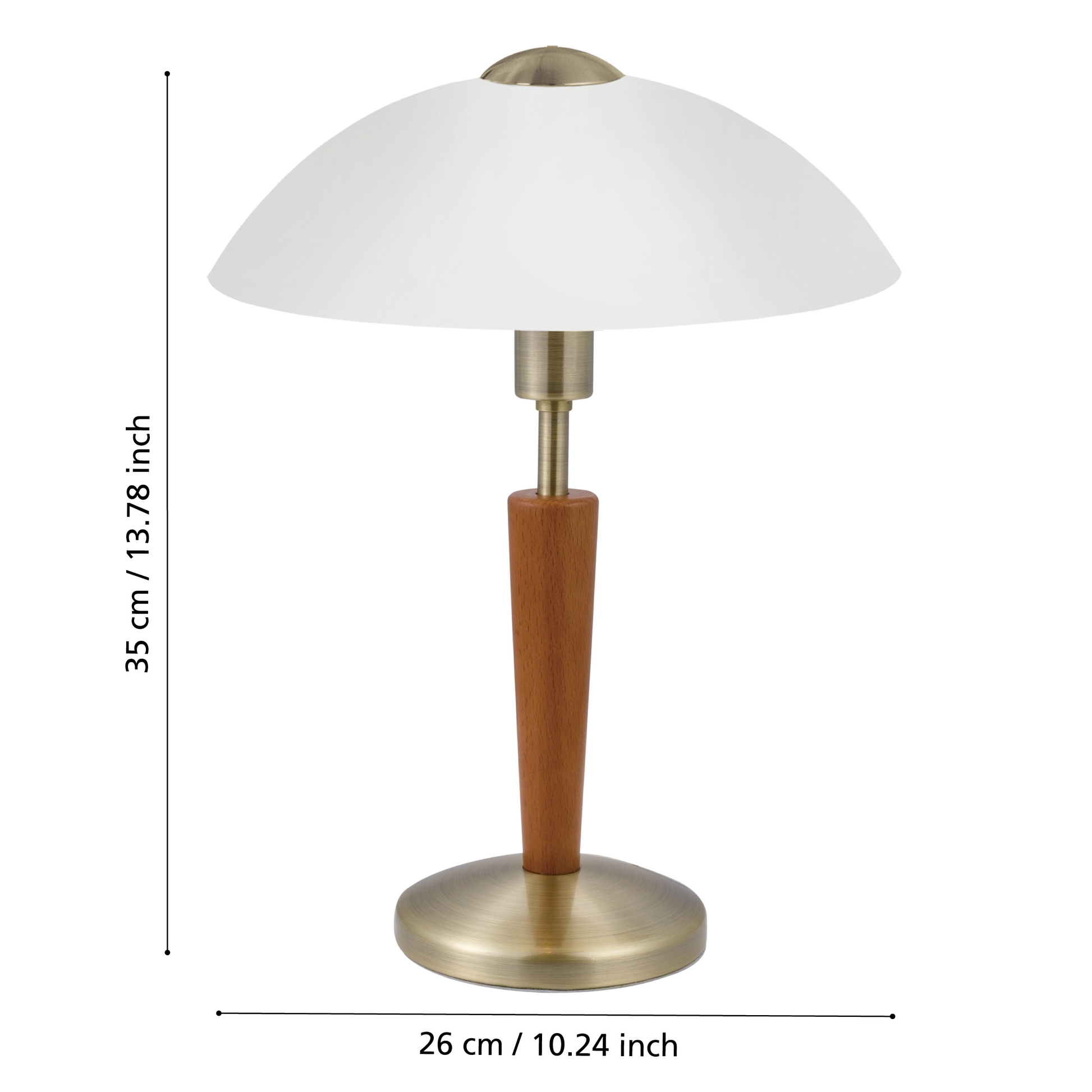 Нощна лампа SOLO 1 Brown & White Eglo