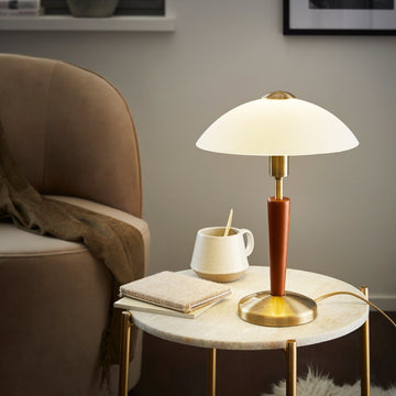 Нощна лампа SOLO 1 Brown & White Eglo