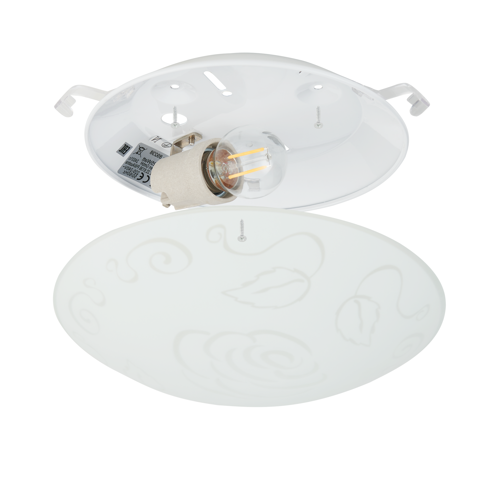 Плафон MARS Rose White кръгъл 25CM