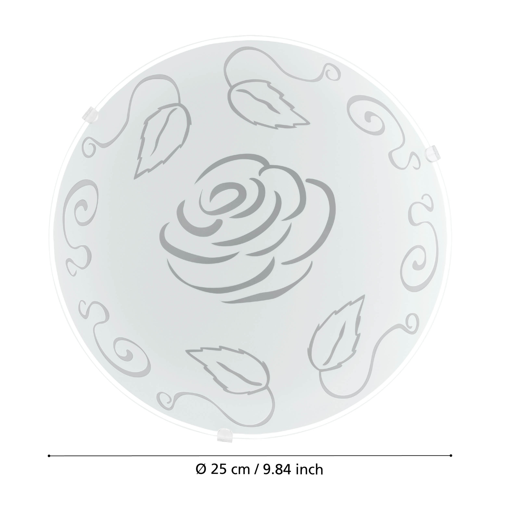 Плафон MARS Rose White кръгъл 25CM