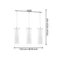 Окачено осветително тяло PINTO Silver 110CM