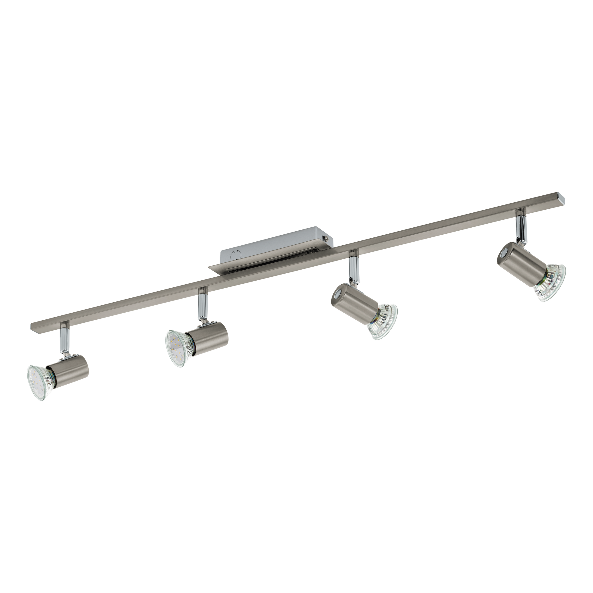 Осветително тяло с 4 регулируеми спота Silver ROTTELO 78CM