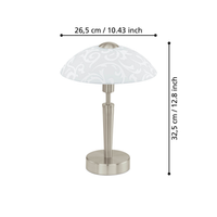 Декоративна димируема лампа SOLO Silver 32CM