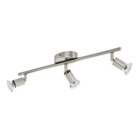 Lustra Cu 3 Spoturi Reglabile Silver BUZZ-LED 48.5CM ARGINTIE Lighting Fixtures