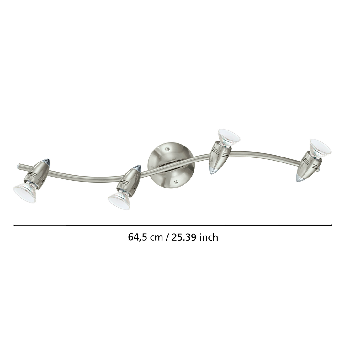 Lustra MAGNUM-LED cu 4 Spoturi Silver Chandeliers
