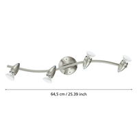 Lustra MAGNUM-LED cu 4 Spoturi Silver Chandeliers