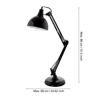 Настолна лампа BORGILLIO Black Регулируема 71CM Eglo