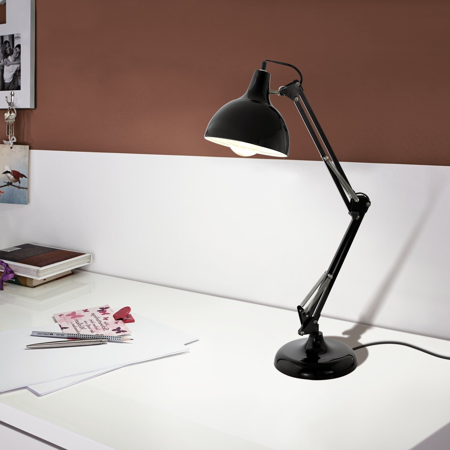 Настолна лампа BORGILLIO Black Регулируема 71CM Eglo