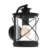 Aplica Exterior Tip Felinar HILBURN Black NEAGRA / APLICA PERETE Wall Light Fixtures