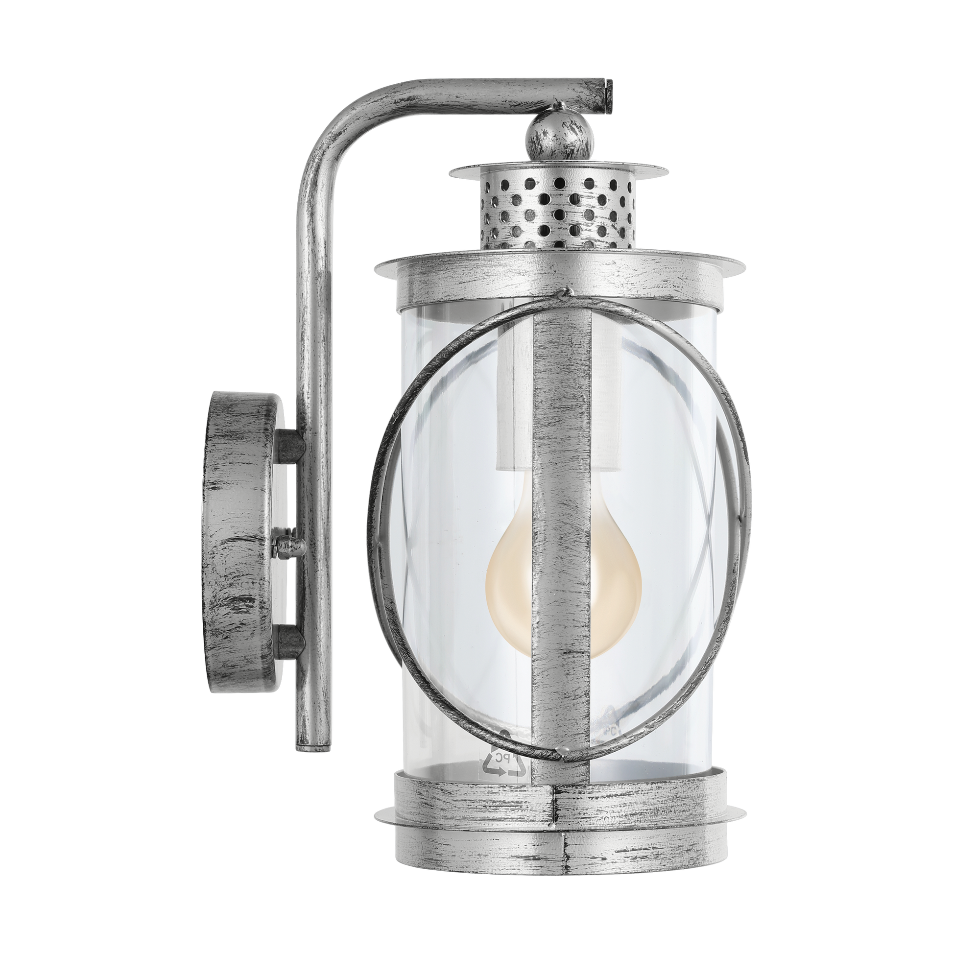 Aplica Exterior Tip Felinar HILBURN 1 Silver ARGINTIE / APLICA PERETE Wall Light Fixtures