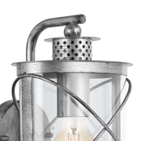Aplica Exterior Tip Felinar HILBURN 1 Silver ARGINTIE / APLICA PERETE Wall Light Fixtures
