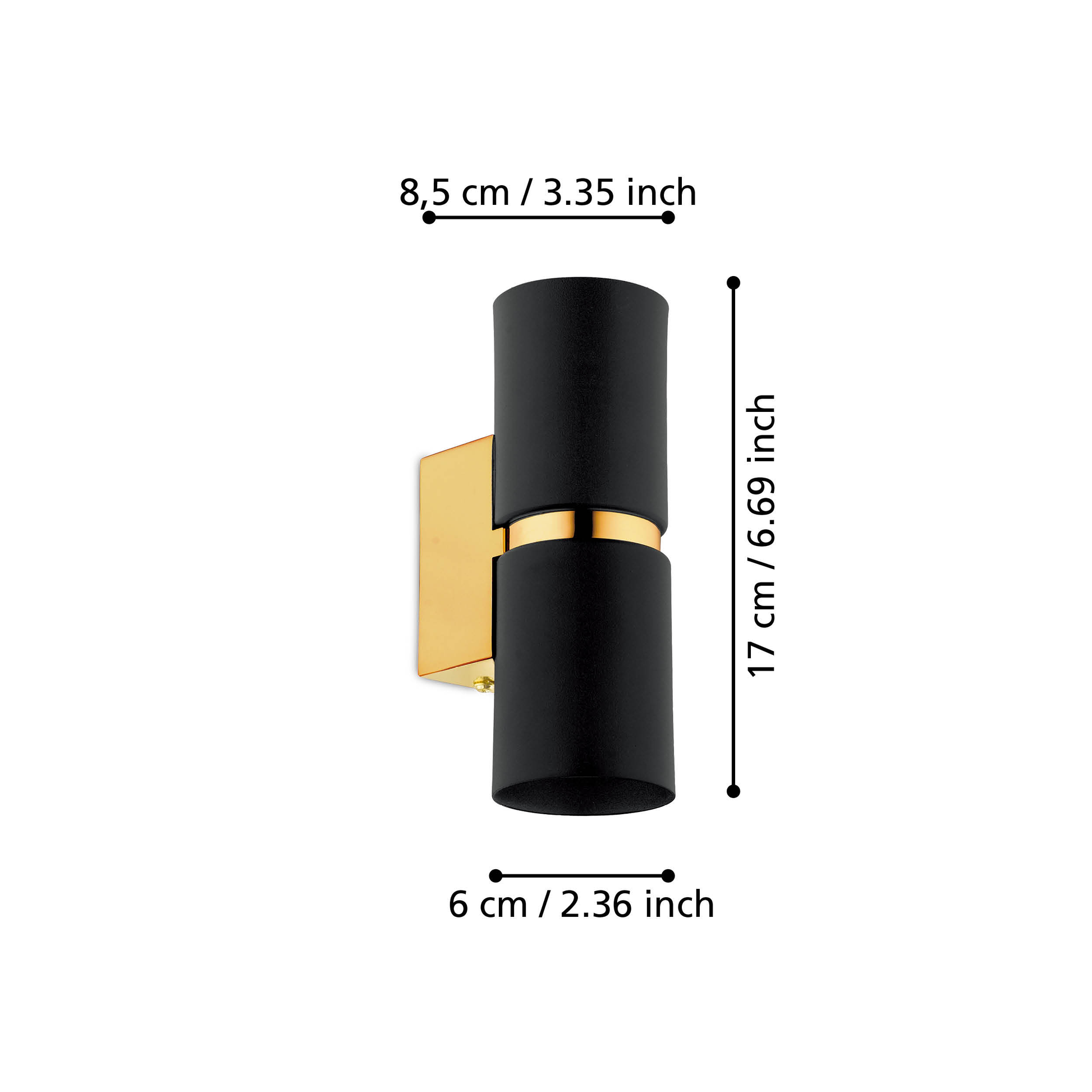 Аплик PASSA Black & Gold Eglo