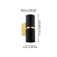 Аплик PASSA Black & Gold Eglo