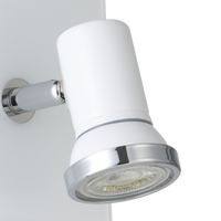 Регулируем аплик тип спот TAMARA 1 IP44 White & Silver 12CM Eglo