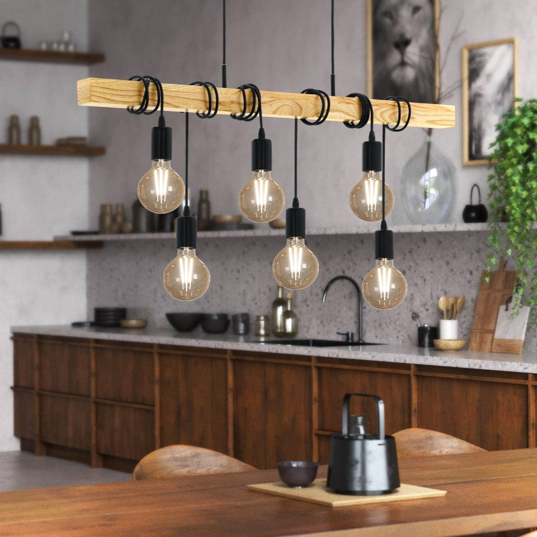 Осветително тяло винтидж LEMN Design 6xE27