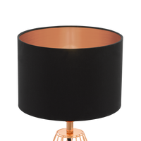 Декоративна лампа CARLTON 2 Black & Gold 30.5CM