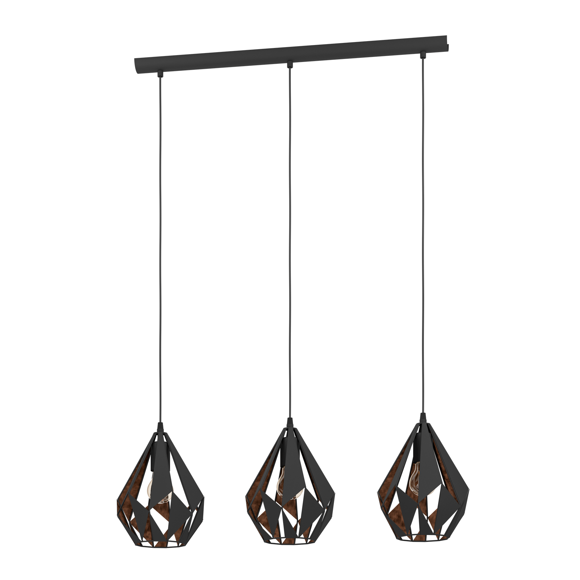 Окачено осветително тяло CARLTON 1 Black 110CM