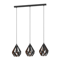 Окачено осветително тяло CARLTON 1 Black 110CM