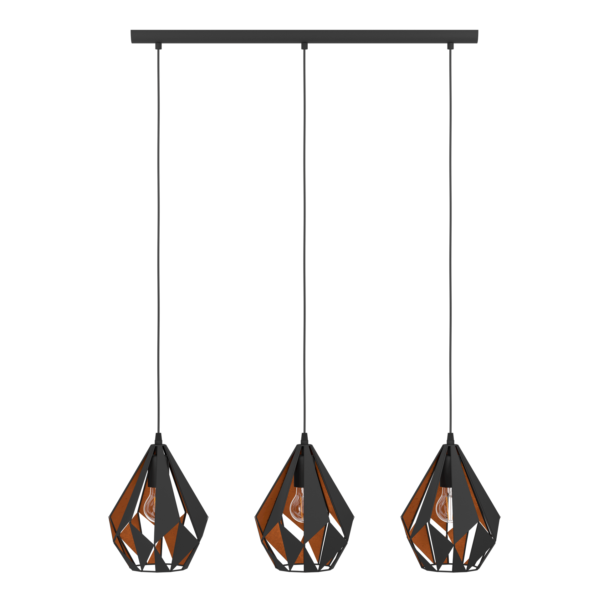 Окачено осветително тяло CARLTON 1 Black 110CM