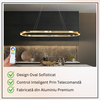 Осветително тяло LED KING Gold 1 Сегмент Овал Еквивалент 400W Дистанционно